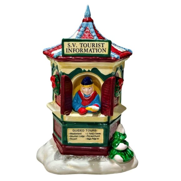 DEPT 56 Christmas The Original Snow Village "Tour The Village" Tourist Center - Picture 1 of 11